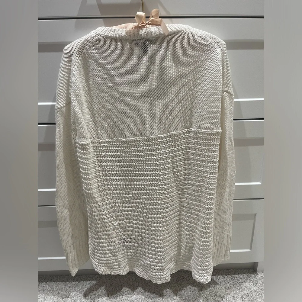 J.Crew Linen Tunic Beach Sweater Medium